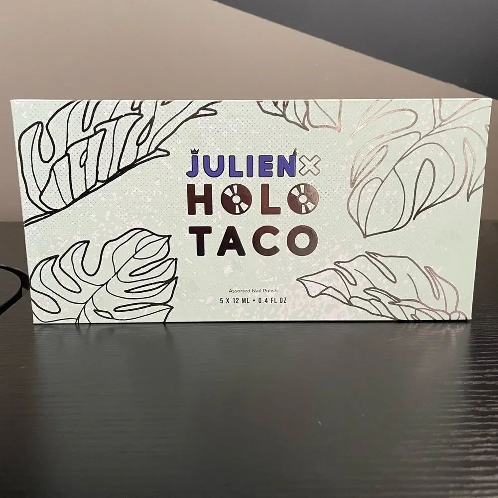 HOLO TACO X JULIEN COLLECTION LIMITED EDITION BOX & STICKERS. No polish included